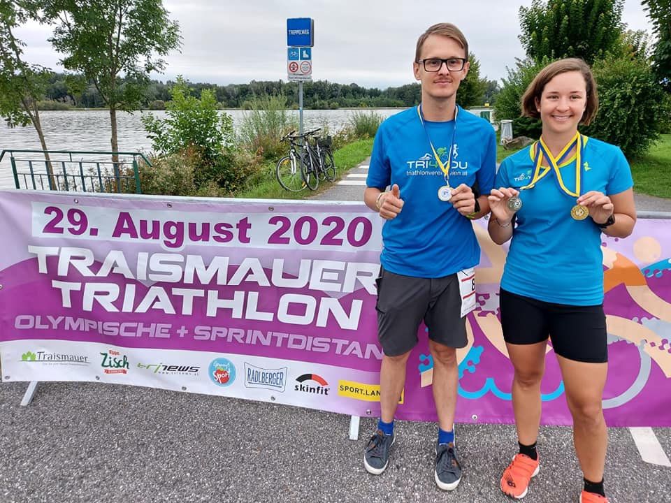 Triathlon 2020 im Badesee Traismauer.Martin und Jasmine für TRI4YOU Triathlon 2020 im Badesee Traismauer.Martin und Jasmine für TRI4YOU